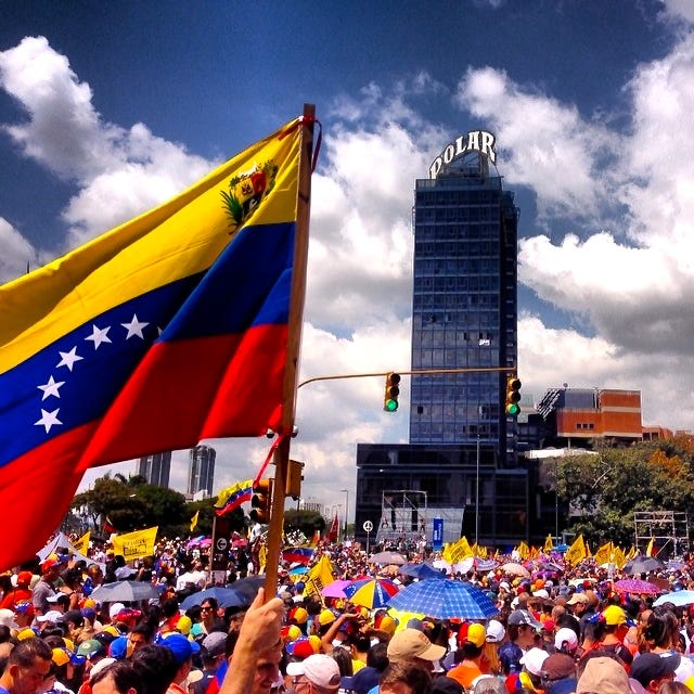 Protestas de los ciudadanos venezolanos contra el gobierno. Fuente: Creative Commons. 