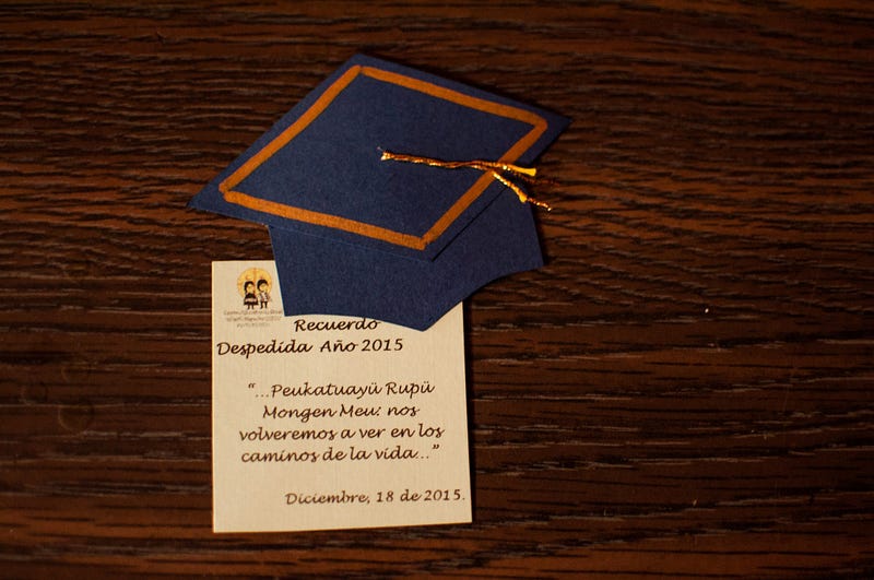 Diploma de fin de año del jardín infantil Antu Quillén ubicado en El Valle de Peñalolén.